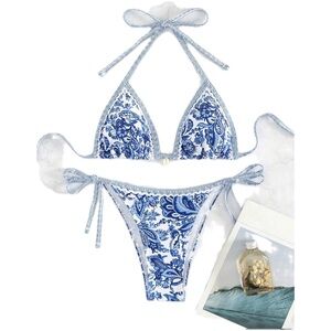 Blue and White Bikini Set NWOT